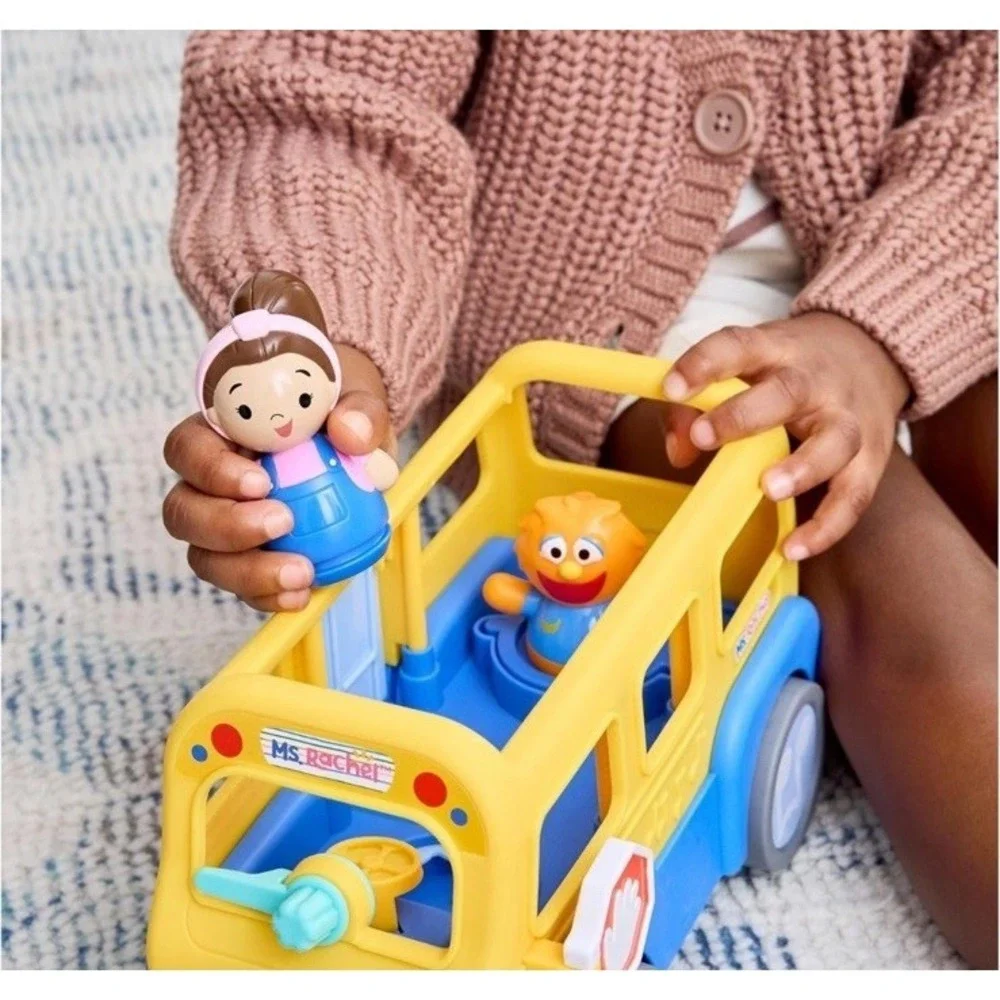 Ms. Rachel My First Learning Bus 2 Figures Wheels On The Bus Sing Along Toy NWT!
